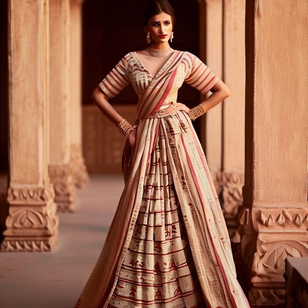 Retro Saree Gown for women