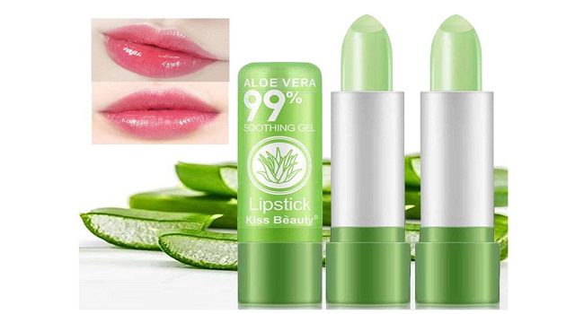 aloe vera green lipstick