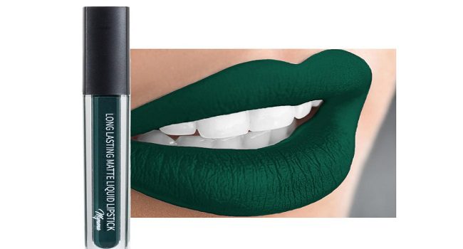 smudge proof green liquid lipstick