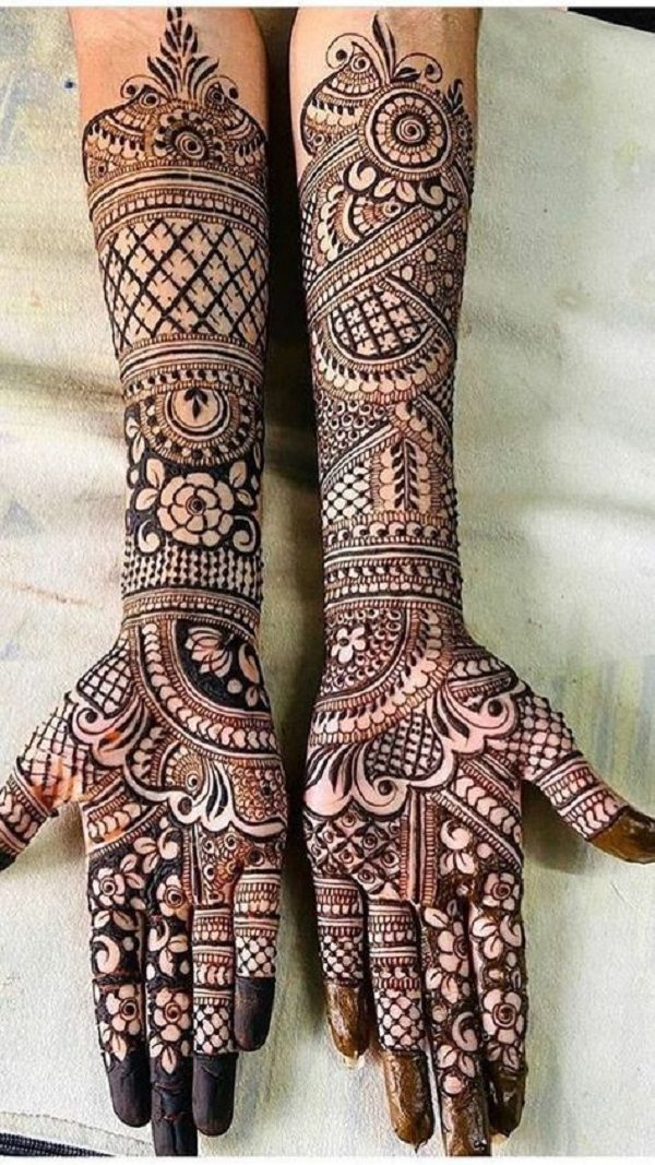 120+ Latest Front Hand Mehndi Design 2024 (With Photos)-hangkhonggiare.com.vn