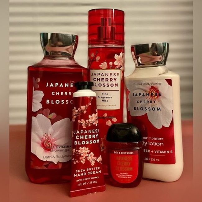 bath and body works japanese cherry blossom