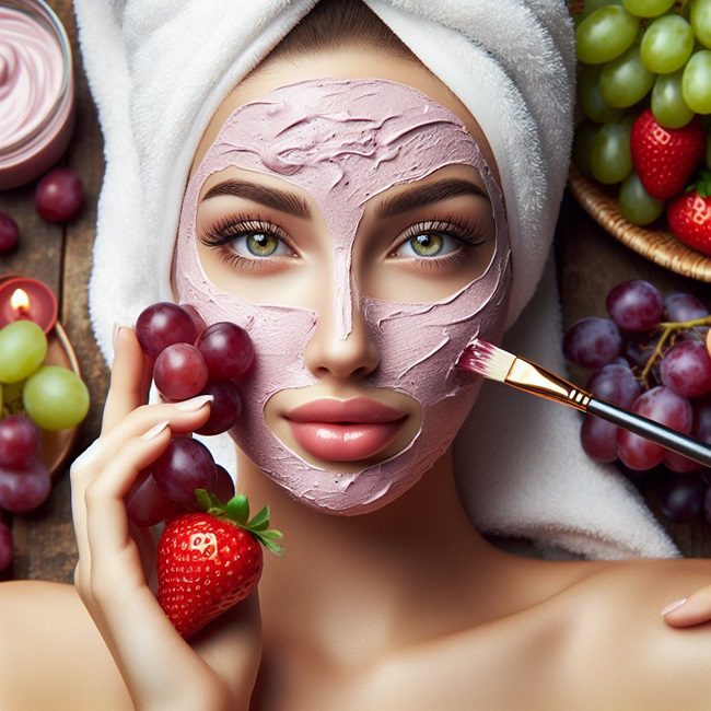 Grape Mask for Natural Glow Facial