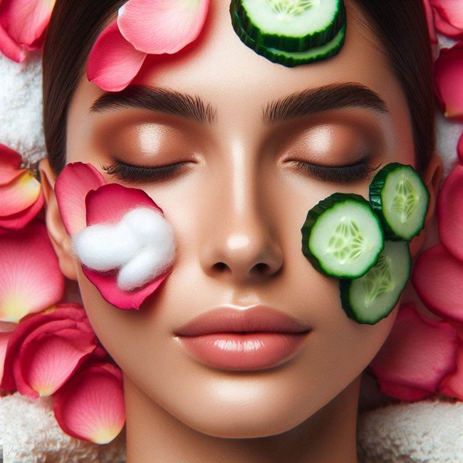 Rosewater & Cucumber natural glow Facial