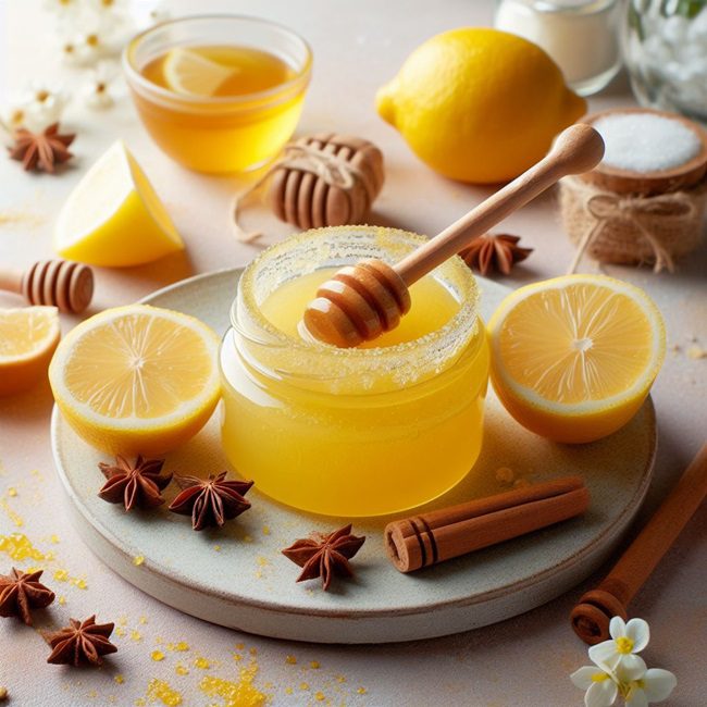 honey and lemon natural glow facial