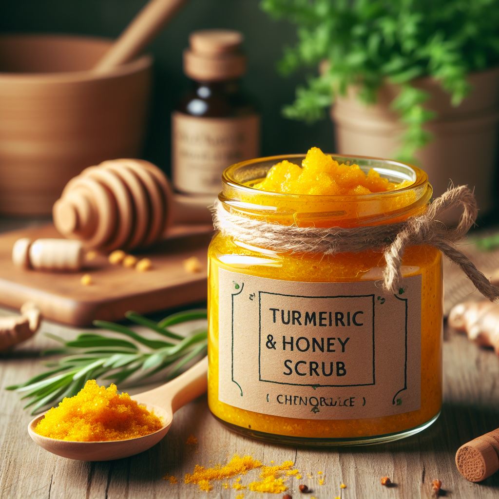 turmeric and honey scrub