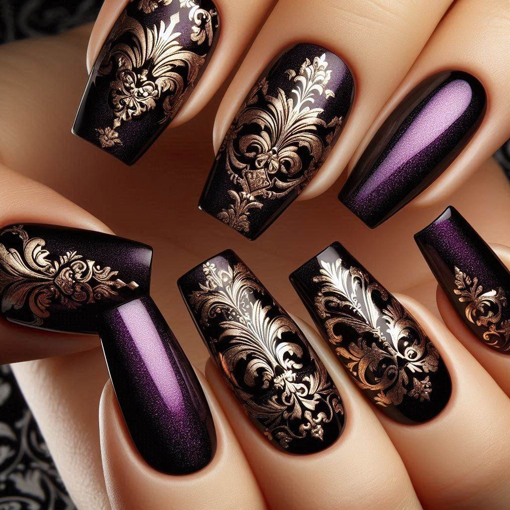 Baroque Beauty nail art