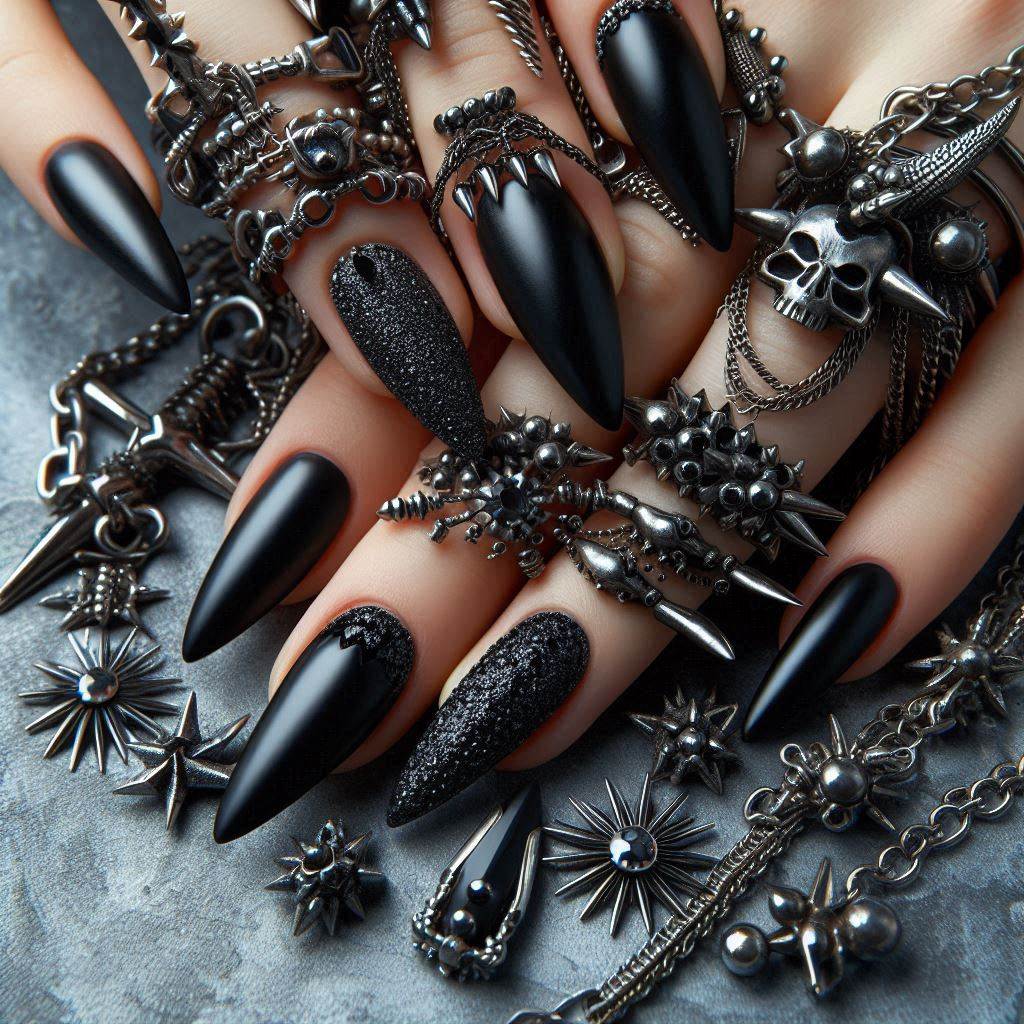 gothic nail accessories