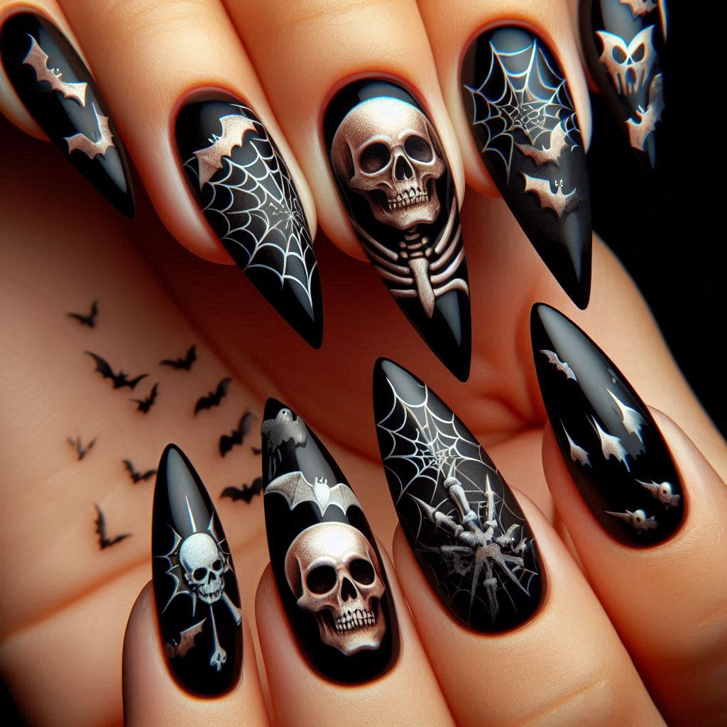spooky nail designs
